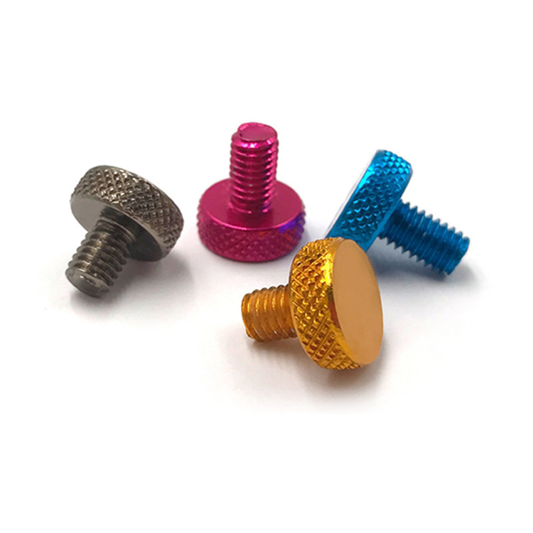 M3 m4 nazubljeni vijak od anodiziranog aluminija u boji za računalo