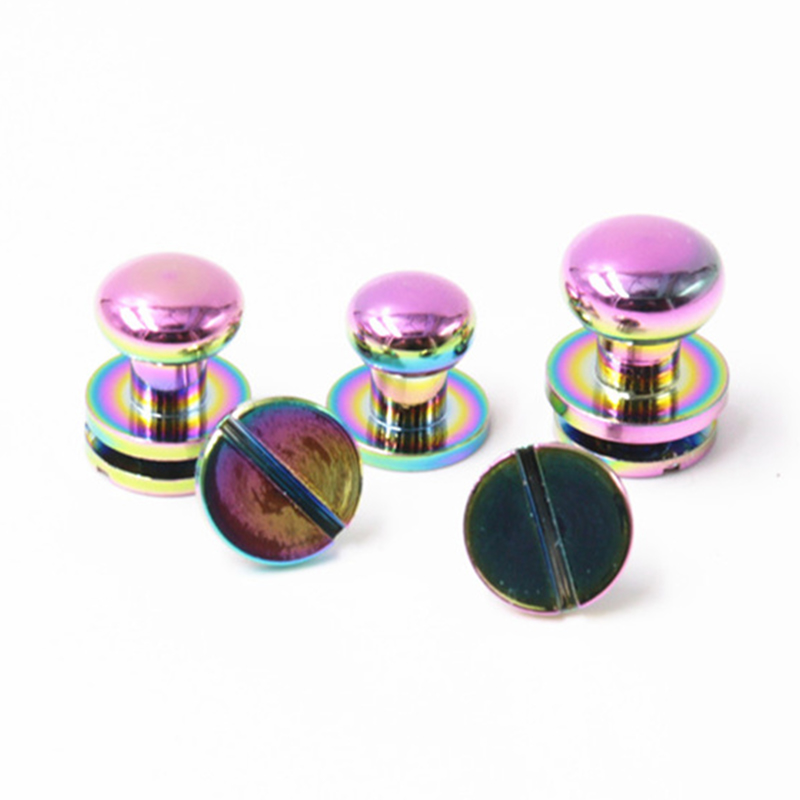 Zakovci od mesinga u duginoj boji 8 mm sam smeđe za kožni remen Zakovci od mesinga u duginoj boji 8 mm sam smeđe za kožni remen